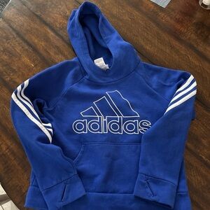 Adidas Blue Girls Hooded Sweatshirt